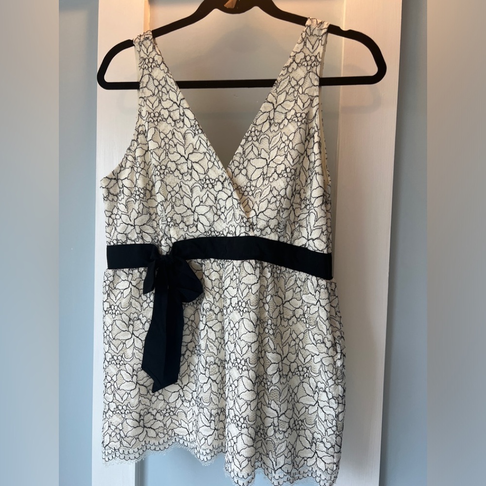 Cute faux wrap lace top